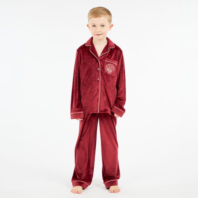 Burgundy Polar Express Younger Kids Pyjamas