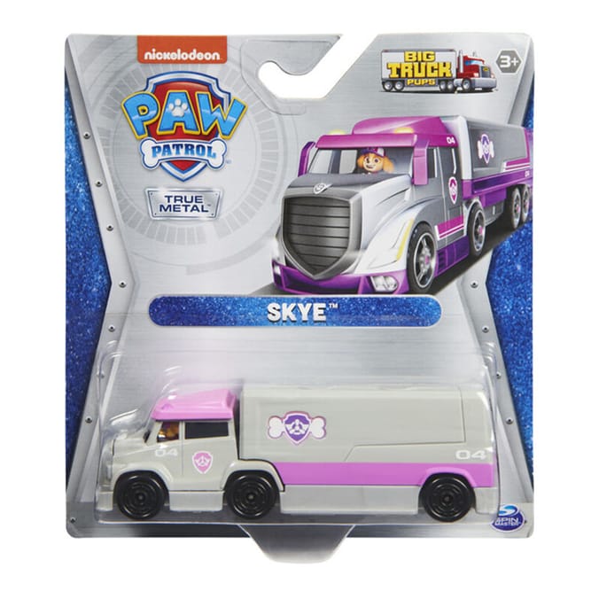Paw Patrol, True Metal Skye Collectible Die-Cast Toy Trucks, Big Truck Pups Series 1:55 Scale