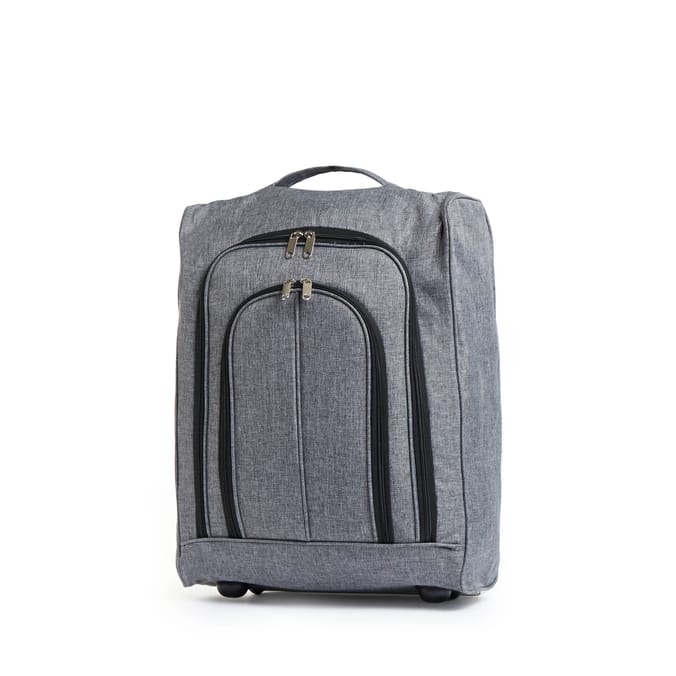 Salisburys Light Luggage Ultra Lightweight Carry-On Cabin Suitcase - Grey