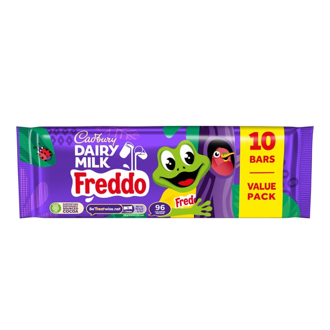 Cadbury Dairy Milk Freddo Chocolate Bar 10 Pack Multipack 180g
