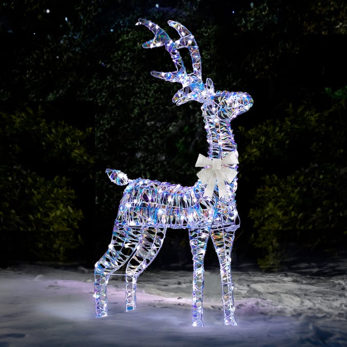 Prestige Mains Operated LED Iridescent Reindeer 1.1m