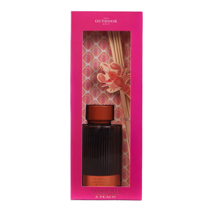 The Outdoor Edit Mediterranean Reeds & Diffuser Set - Mandarin & Peach
