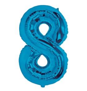 Lets Party Blue Foil 8 Balloon