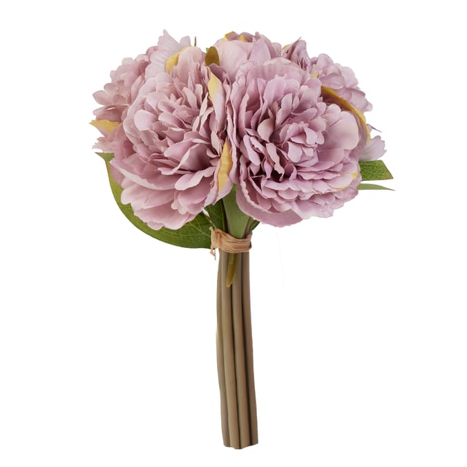  Faux Peony Bunch - Purple