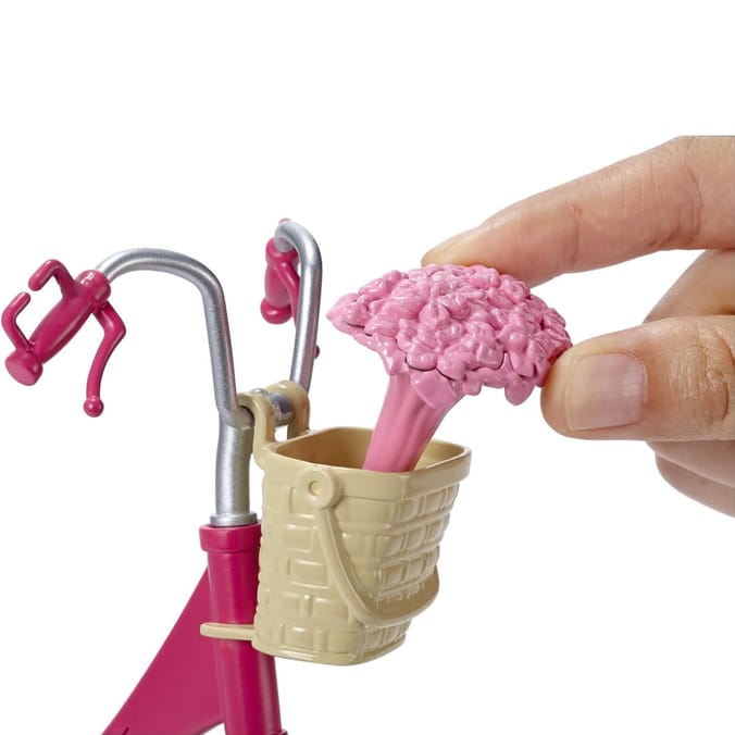Barbie Bike with Basket of Flowers DVX55