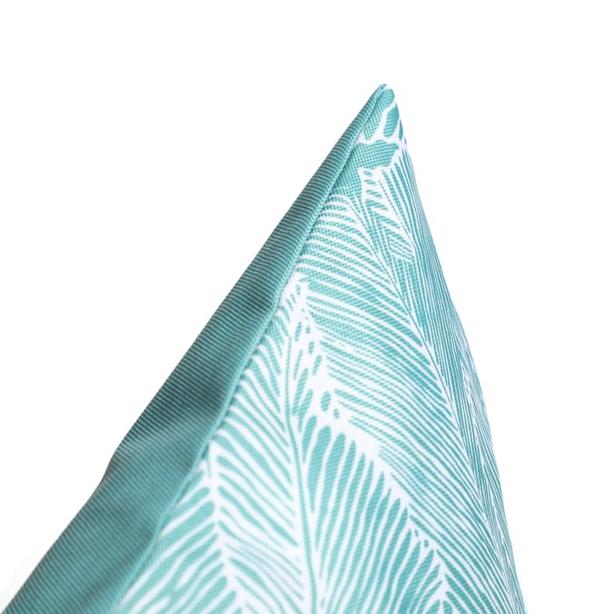 The Outdoor Living Collection Medium Leaf Print Outdoor Cushion - Green