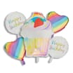 Lets Party Foil Balloon Cupcake Bouquet