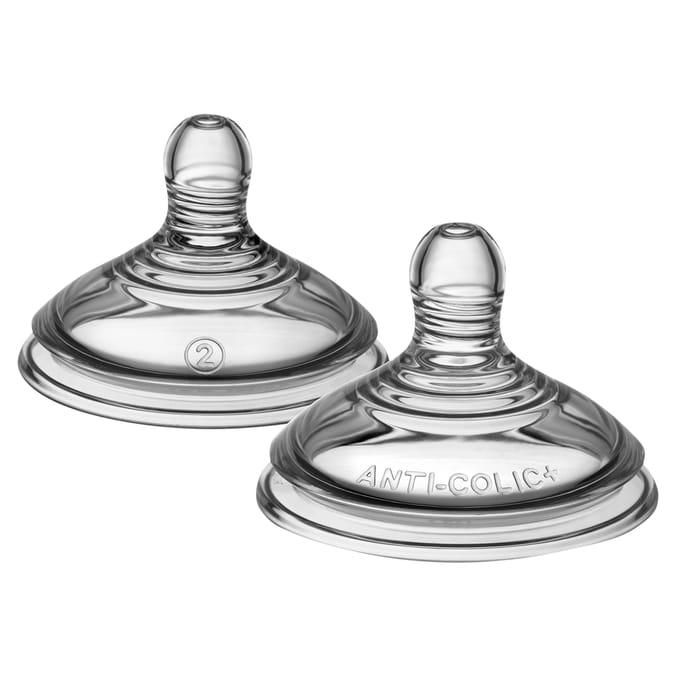Tommee Tippee 2 Medium Flow Teats 3m+