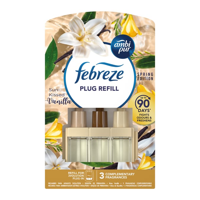 Febreze 3Volution Air Freshener Plug In Refill 20ml - Sun-Kissed Vanilla 