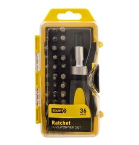 Equip Ratchet Screwdriver Set 36 Pieces
