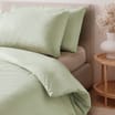 Home Collections Cotton Rich Sage Duvet Set - Double  