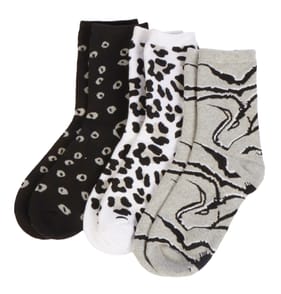 Originals Ladies Thermal Socks 3 Pack - Leopard Print