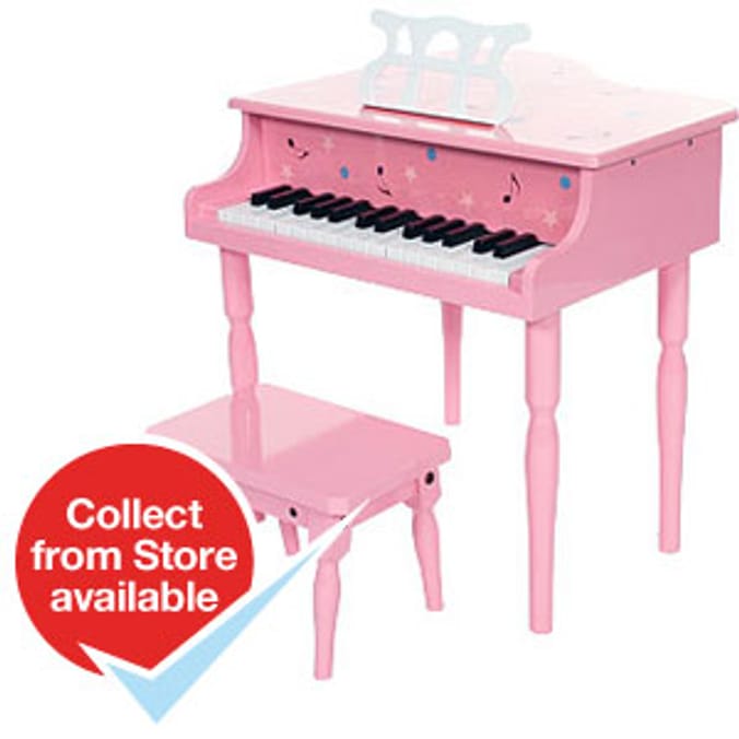 Toy Baby Grand Piano with Matching Stool