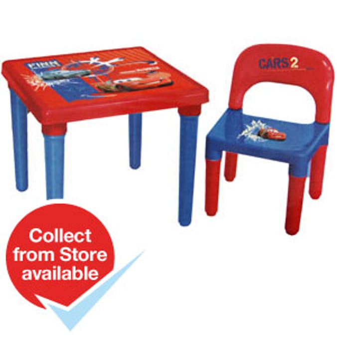 Disney cars table store and chair set