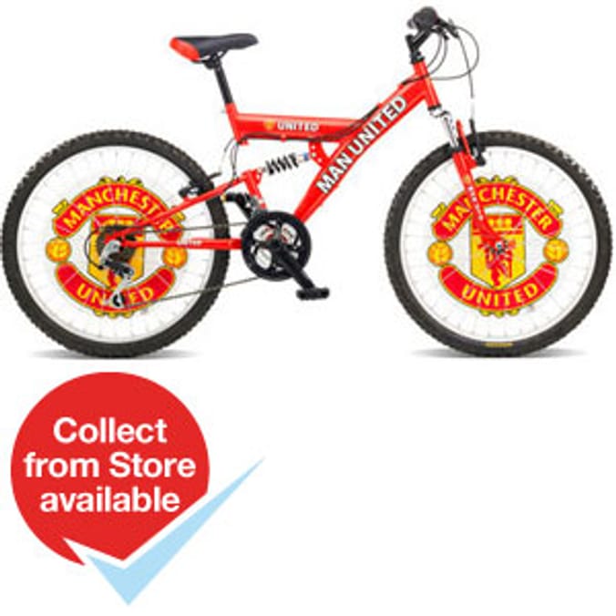 Manchester United 24 Wheel Bike Home Bargains