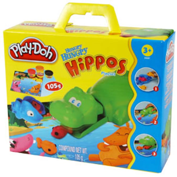 PlayDoh Fun Set Hungry Hippos Home Bargains