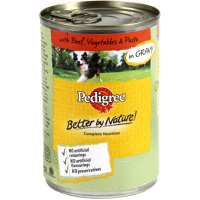 Pedigree Better By Nature Dog Food Case of 24 Cans Home Bargains