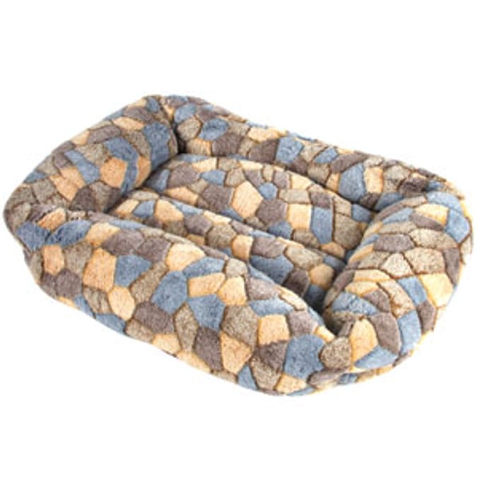 Pet Bed Plush Mosaic Design beds dog beds cat beds Home Bargains