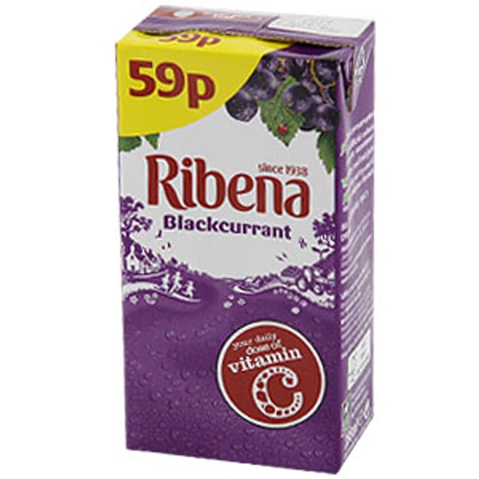 Ribena Blackcurrant Flavour Cartons (27 x 288ml Cartons) Home Bargains