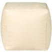 Bean Cube: Cream Faux Leather