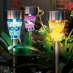 Garden Mosaic Solar Lights: Blue (Case of 4) 