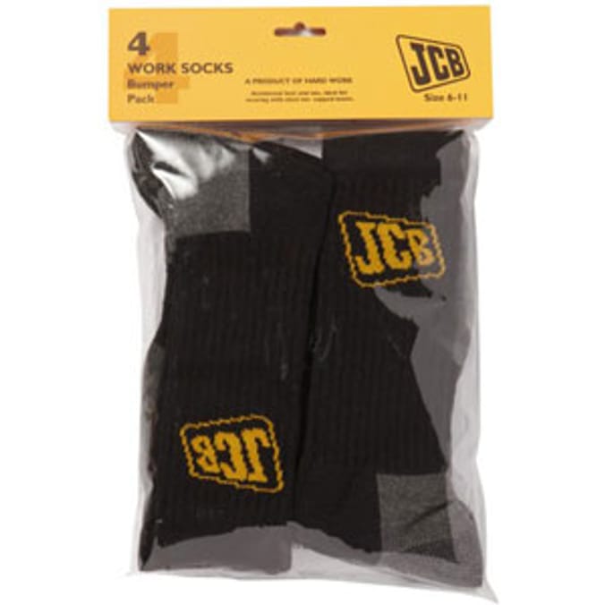 JCB Work Socks (Pack of 3 Pairs)