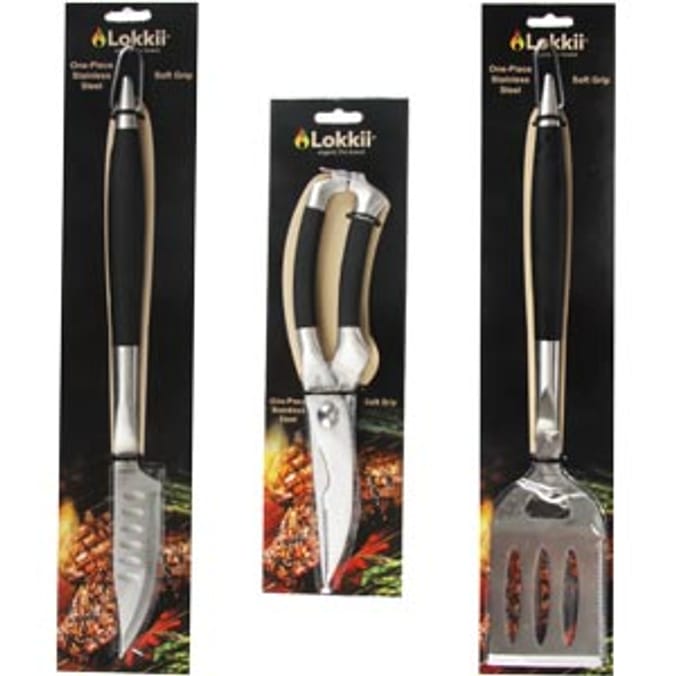 Lokkii BBQ Set Knife, Scissor and Spatula Home Bargains