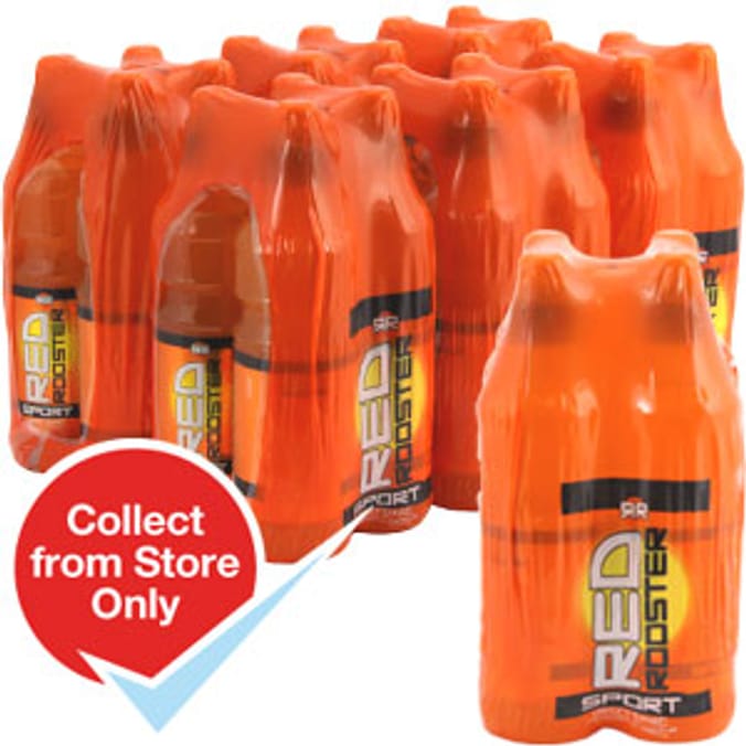 Red Rooster Energy Drink Orange (Case of 24 Bottles) Home Bargains