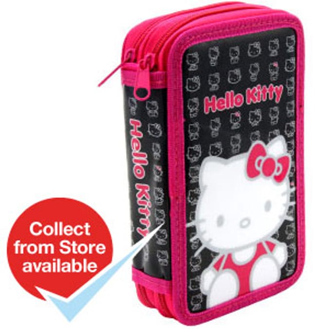 Hello Kitty 2 Tier Filled Pencil Case | Home Bargains