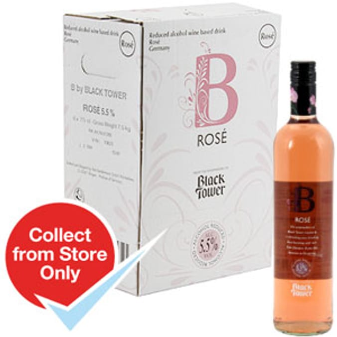 Black Tower Rosé Wine (6 x 750ml Bottles)