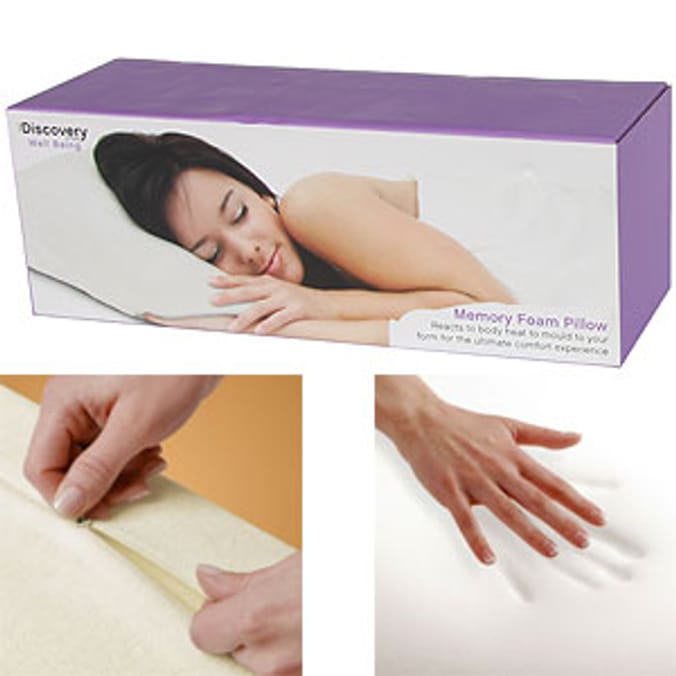The Discovery Store Memory Foam Pillow Home Bargains