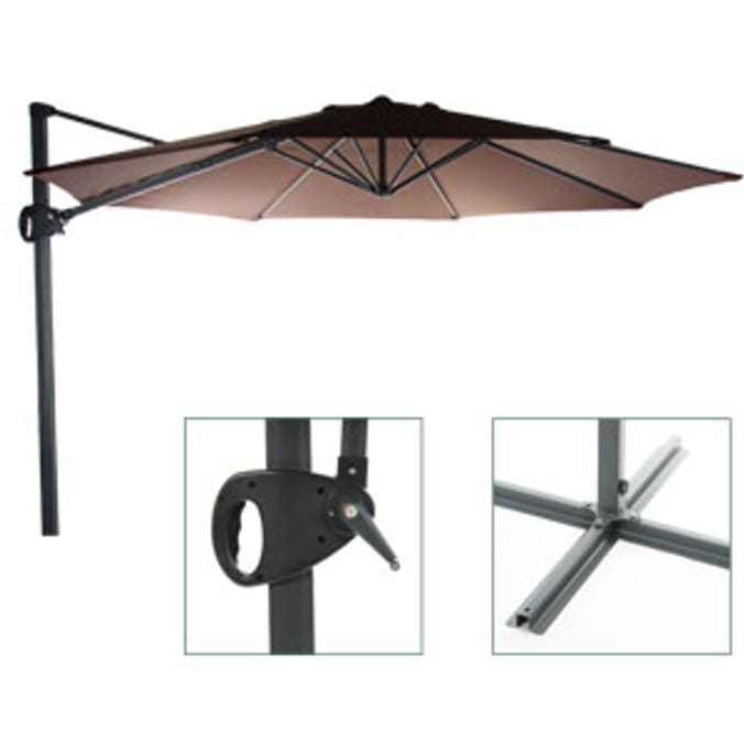 ExDisplay Deluxe Octagonal Parasol Home Bargains