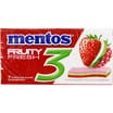 Mentos 3 Layer Gum: Strawberry Fruity (Case of 12 Packs) 