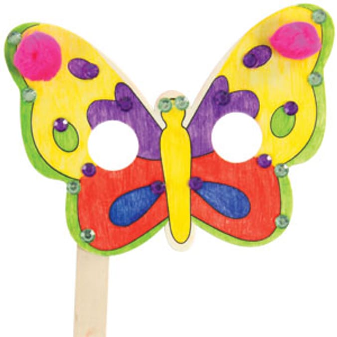 Mister Maker: Make Your Own Butterfly Mask | Home Bargains