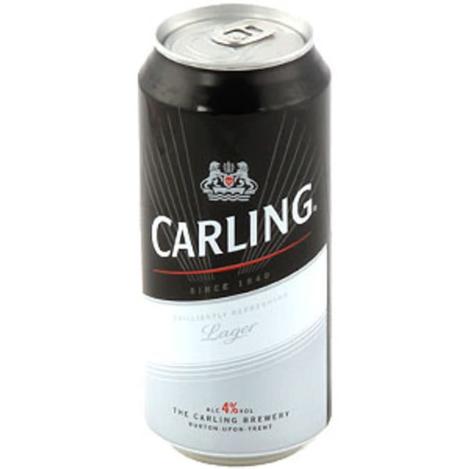 Carling Lager (Case of 24 Cans) beer Home Bargains