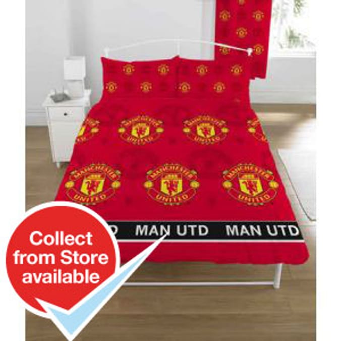 Manchester United Double Duvet Cover Set Home Bargains