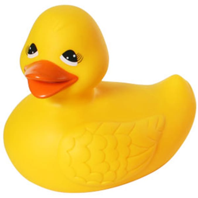 Bathtime Large Novelty Rubber Duck: Yellow