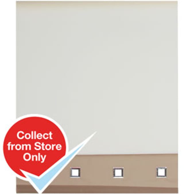 ReadytoHang Roller Blind Coffee & Cream Home Bargains