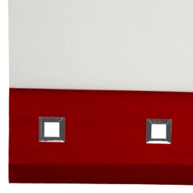 ReadytoHang Roller Blind Red & Cream Home Bargains