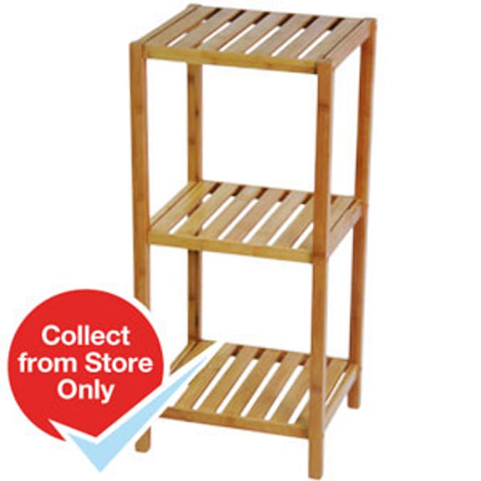 Bamboo Rack 3 Tier Home Bargains