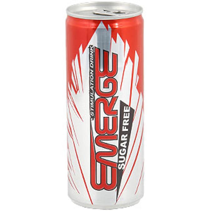 Emerge Energy Drink Sugar Free (24 x 250ml Cans) Home Bargains