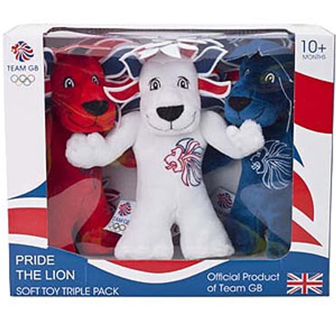 Official London 2012 Olympics Pride the Lion Triple Pack Home Bargains