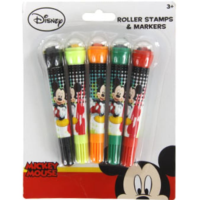 Disney Mickey Mouse Roller Stamps and Markers Home Bargains