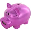 Digital Counting Piggy Bank: Pink