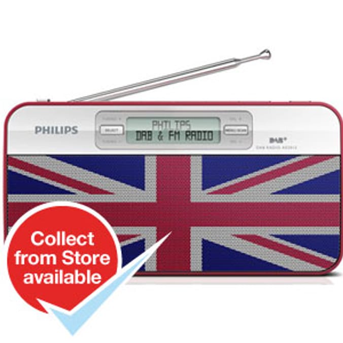 Philips Union Jack DAB Digital & FM Cordless Radio