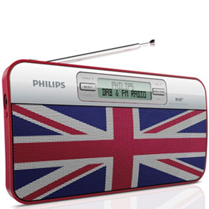 Philips Union Jack DAB Digital & FM Cordless Radio Home Bargains