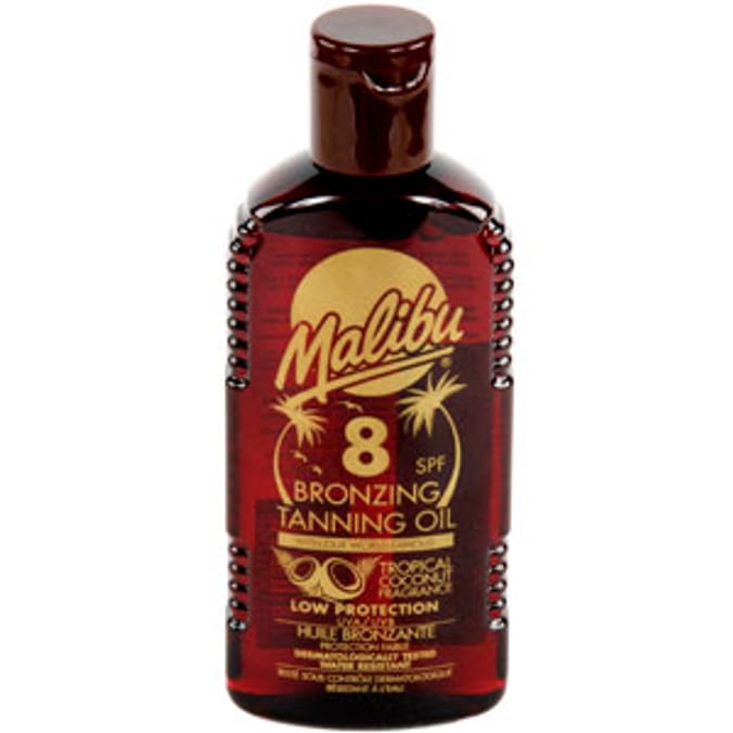 Malibu Bronzing Tanning Oil SPF 8 Home Bargains