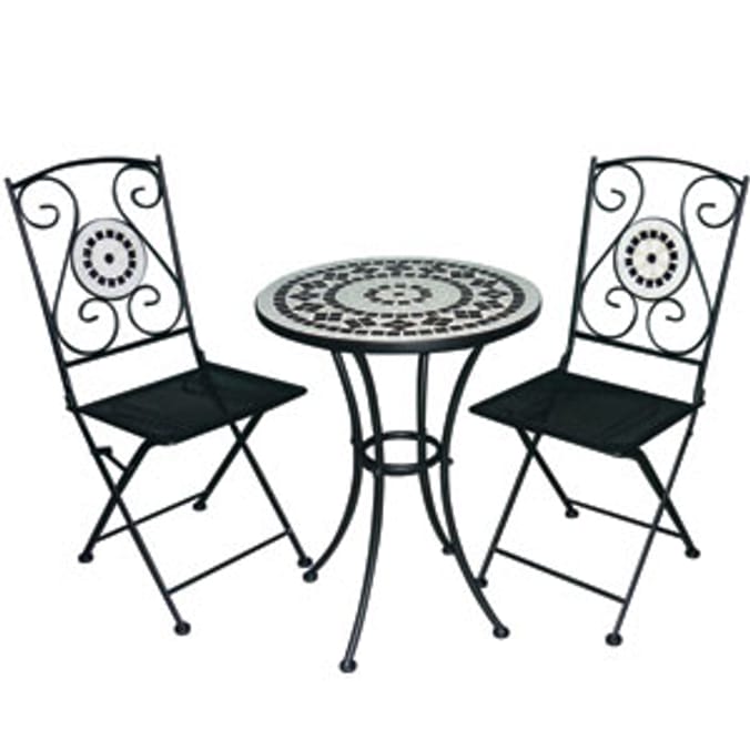 Mosaic Bistro Garden Set Home Bargains