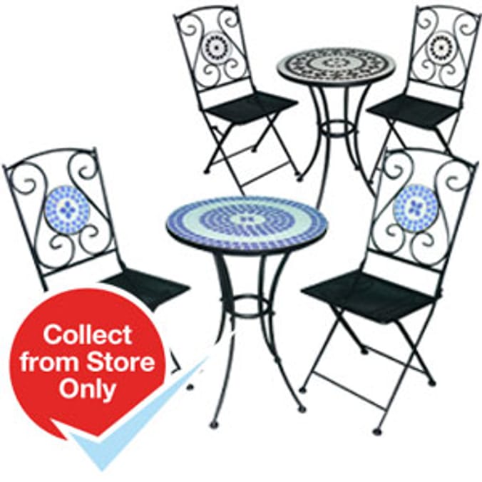 Mosaic Bistro Garden Set Home Bargains