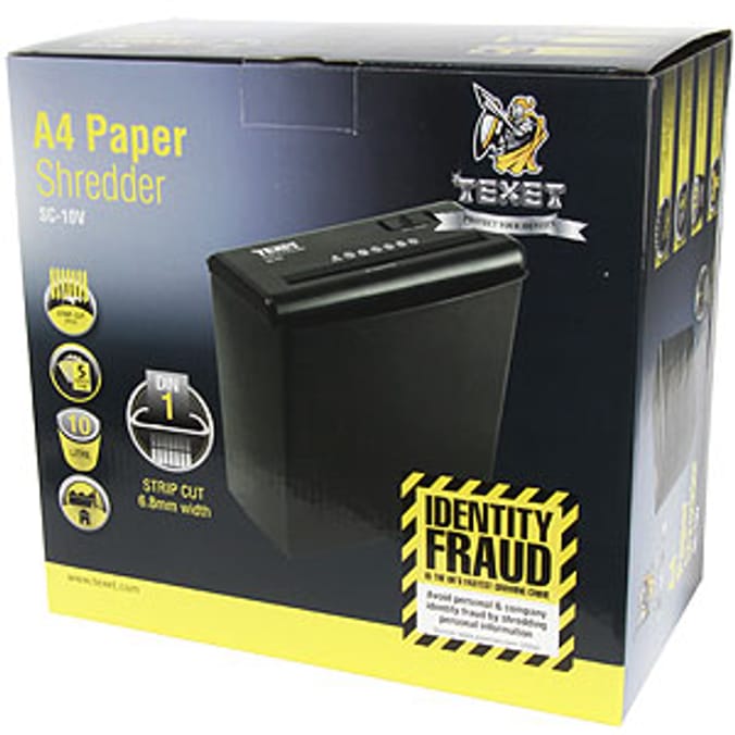 Texet A4 Electric Paper Shredder Home Bargains